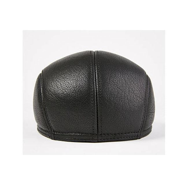 Casquette Plate en Cuir - Corvail 5
