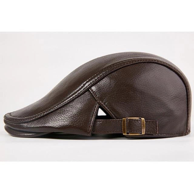 Casquette Plate en Cuir - Saddlestone 3