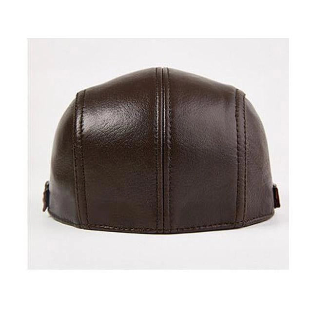 Casquette Plate en Cuir - Saddlestone 4