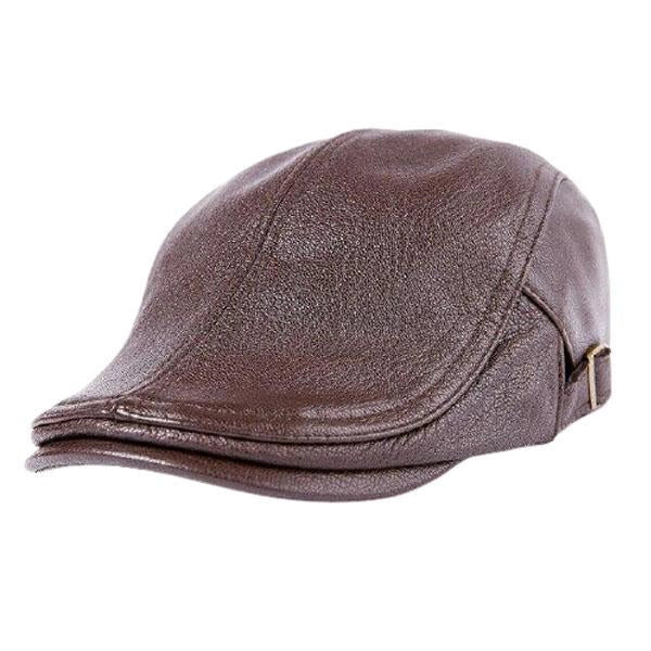 Casquette Plate en Cuir - Sellier 1