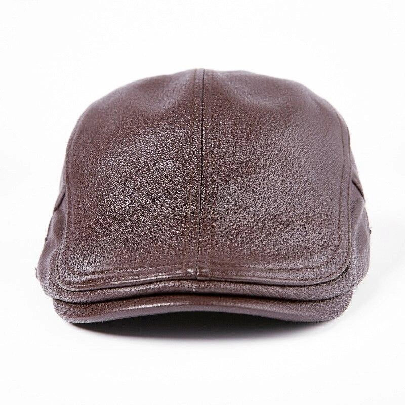 Casquette Plate en Cuir - Sellier 2