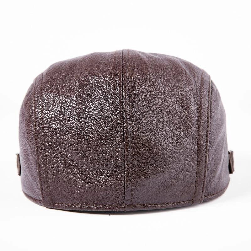 Casquette Plate en Cuir - Sellier 5