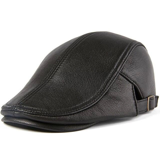 Casquette Plate en Cuir Vintage - Cabriolet 1