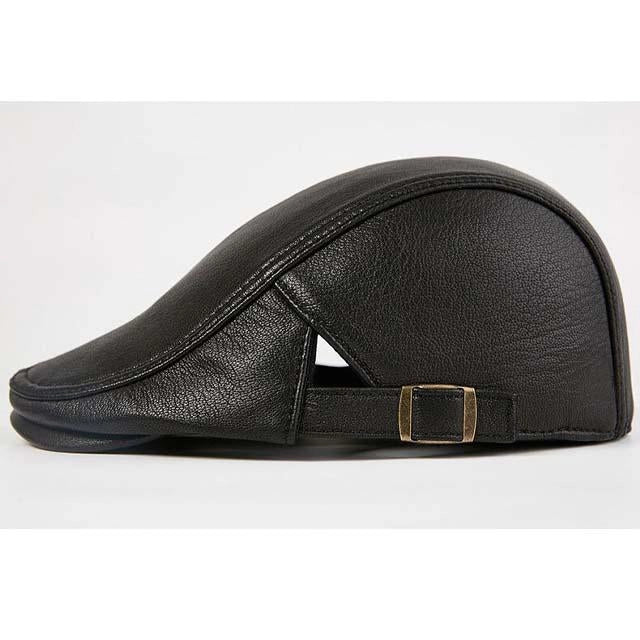 Casquette Plate en Cuir Vintage - Cabriolet 2