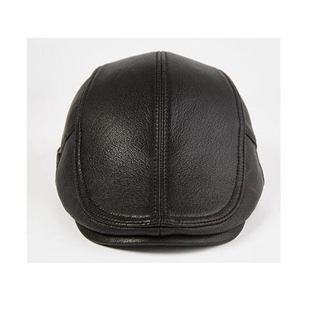 Casquette Plate en Cuir Vintage - Cabriolet 3