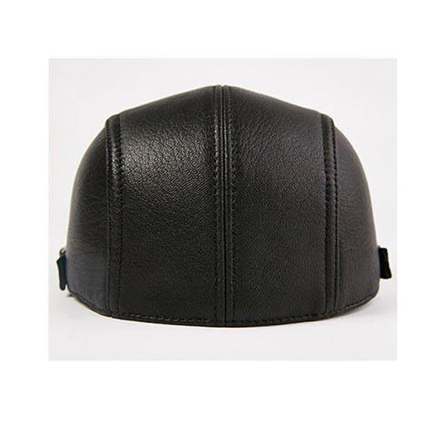 Casquette Plate en Cuir Vintage - Cabriolet 4