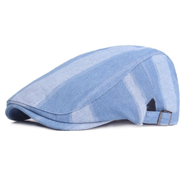 Casquette Plate en Denim Bleu Clair - Alizée 1