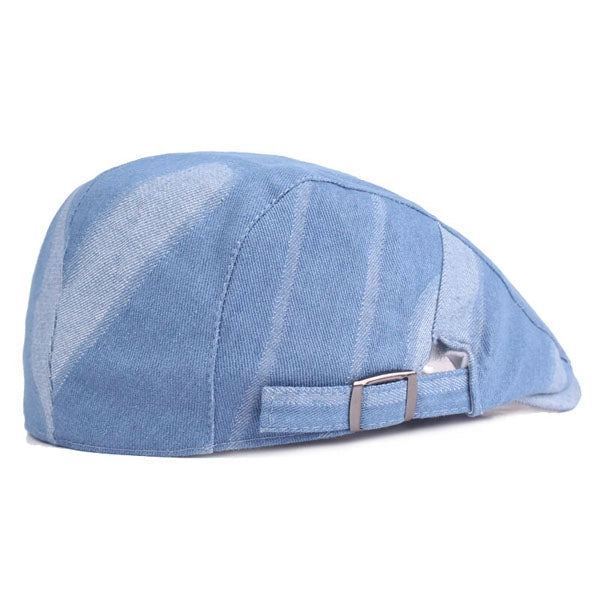 Casquette Plate en Denim Bleu Clair - Alizée 3