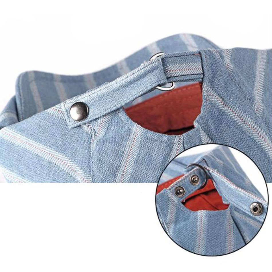 Casquette Plate en Denim Bleu Clair - Azurlume 5