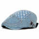 Casquette Plate en Denim Délavé - Azuréa