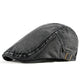 Casquette Plate en Denim Noir - Nuitdenim