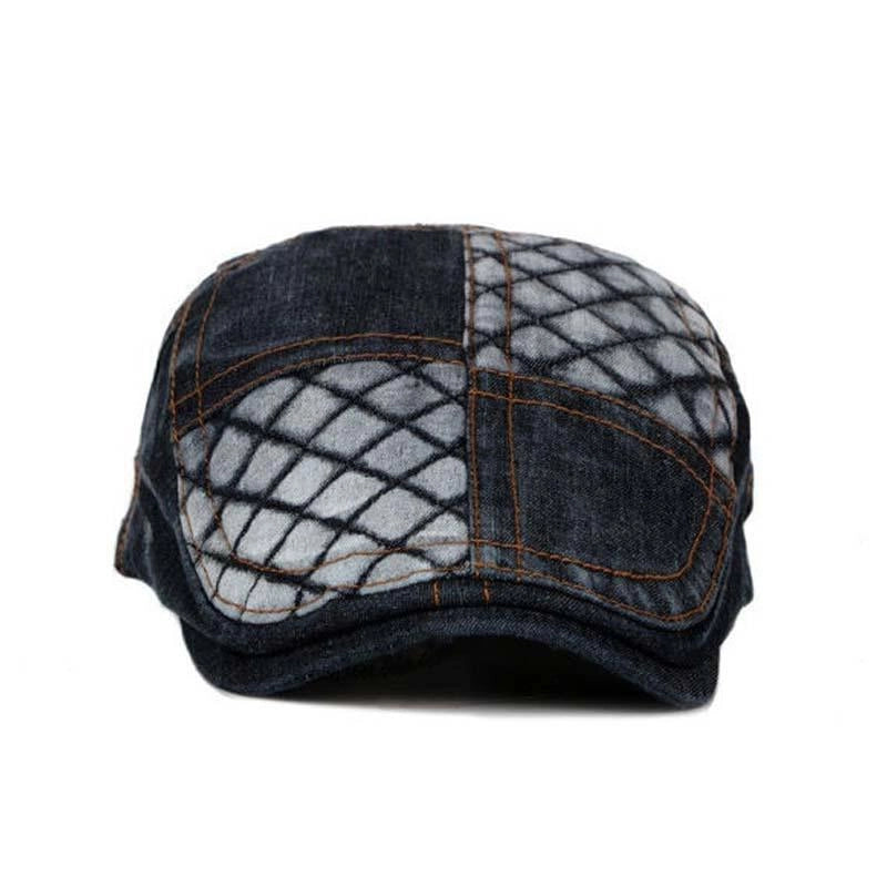 Casquette Plate en Denim Noir - Sélénite 2