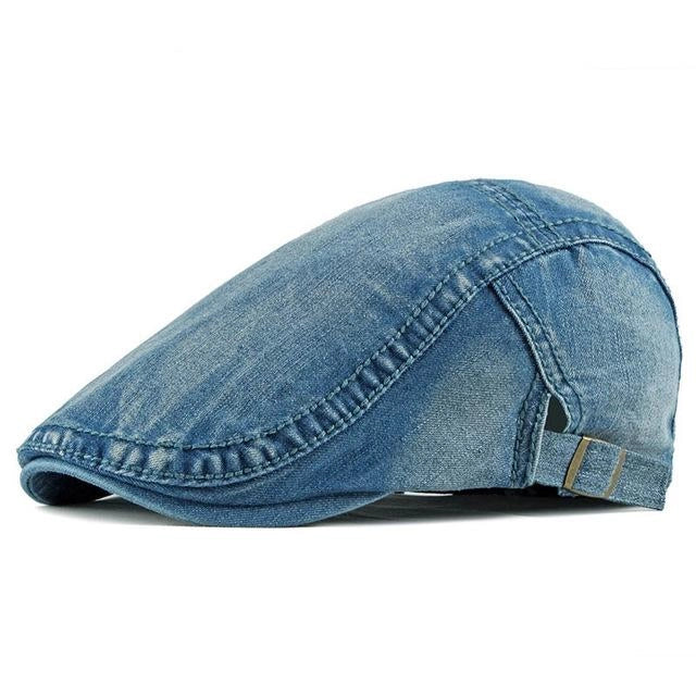 Casquette Plate en Denim - Runcorn 1