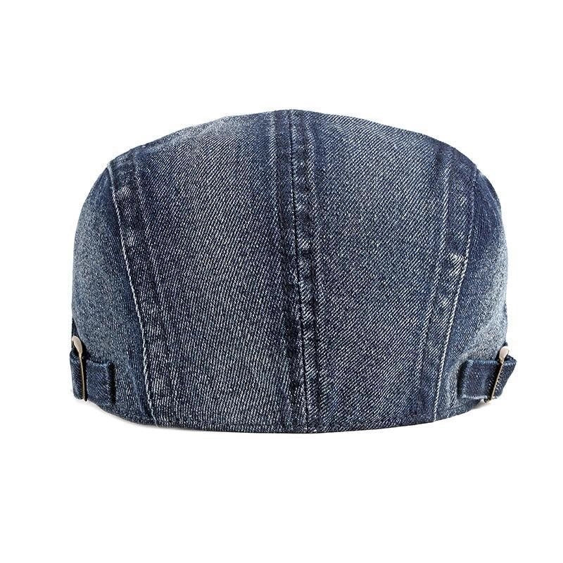 Casquette Plate en Jean - Denimnuit 6