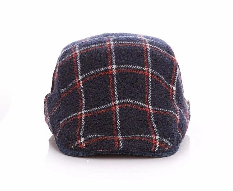 Casquette Plate en Laine à Carreaux - Clydarn 2