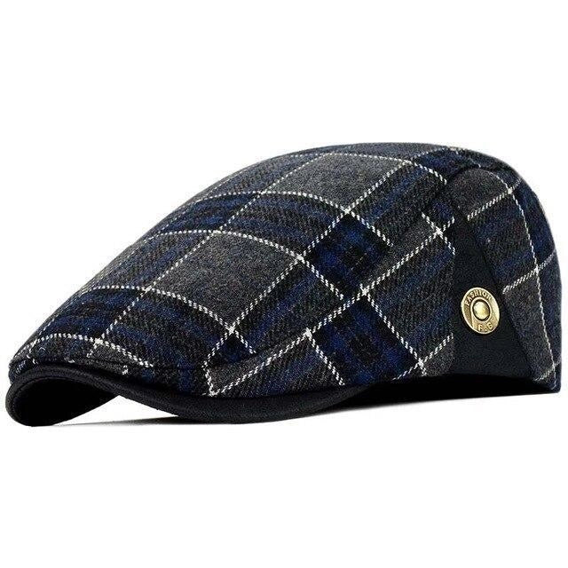 Casquette Plate en Laine à Carreaux - Tartanford 1