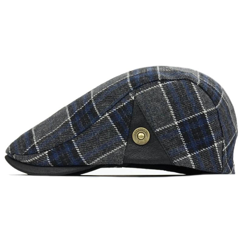 Casquette Plate en Laine à Carreaux - Tartanford 3