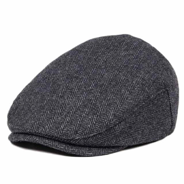 Casquette Plate en Laine à Chevron - MacRonan 1