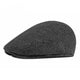 Casquette Plate en Laine à Chevrons - Eastbourne