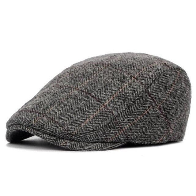 Casquette Plate en Laine à Chevrons - Irvine 1