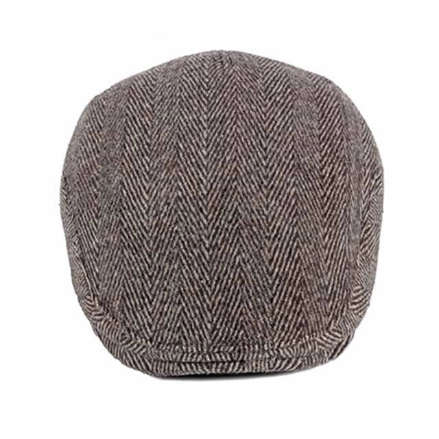 Casquette Plate en Laine à Chevrons - Mearnswick 2