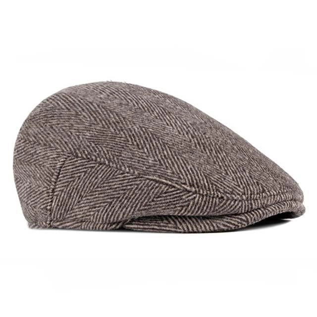 Casquette Plate en Laine à Chevrons - Mearnswick 3