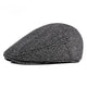Casquette Plate en Laine à Chevrons - Thurles