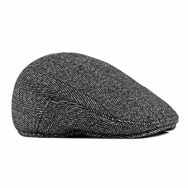 Casquette Plate en Laine à Chevrons - Thurles 2