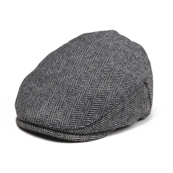 Casquette Plate en Laine à Chevrons - Whitby 1