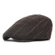 Casquette Plate en Laine à Rayures - Dumfries
