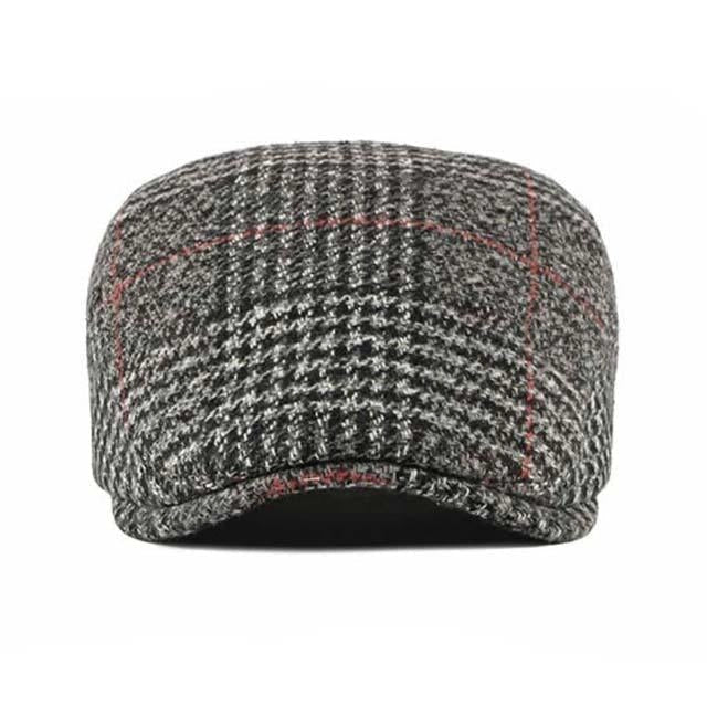 Casquette Plate en Laine à Rayures - Harthill 2