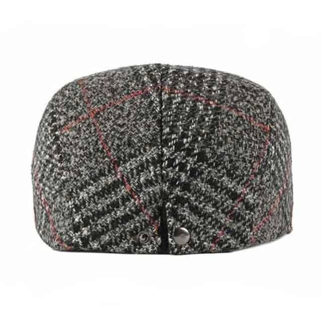 Casquette Plate en Laine à Rayures - Harthill 5