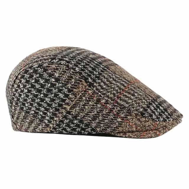 Casquette Plate en Laine à Rayures - SaintHelens 3
