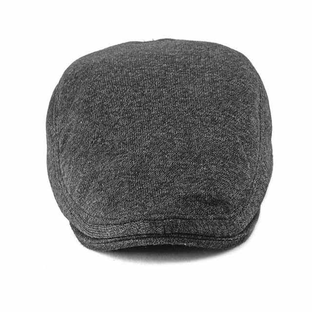Casquette Plate en Laine Gris Foncé - Morley 2