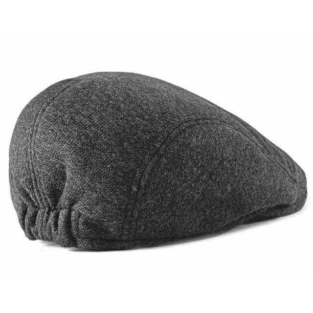 Casquette Plate en Laine Gris Foncé - Morley 4