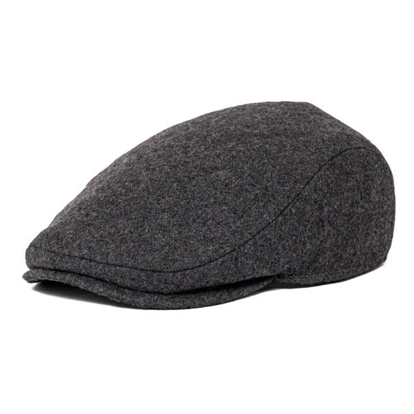 Casquette Plate en Laine Grise - Banbridge 1