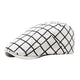 Casquette Plate en Polyester à Carreaux - Luminor