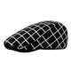 Casquette Plate en Polyester à Carreaux - Quadranuit