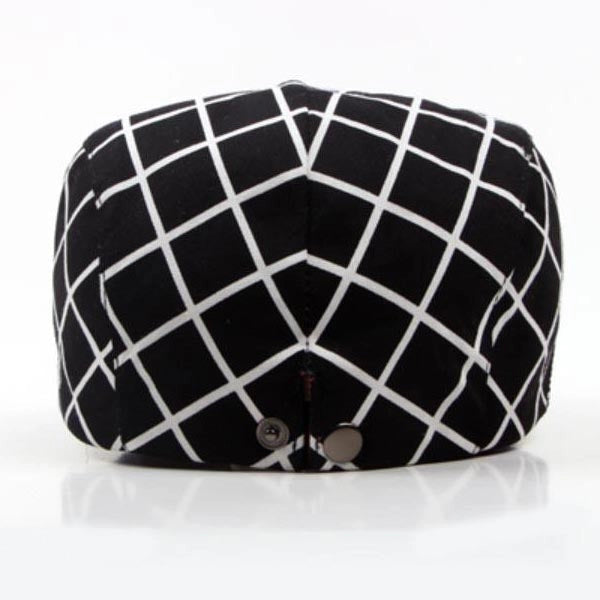 Casquette Plate en Polyester à Carreaux - Quadranuit 3
