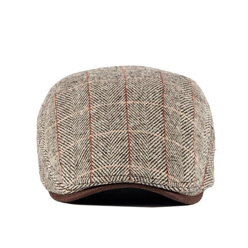 Casquette Plate en Polyester à Chevrons - Flanelle 2
