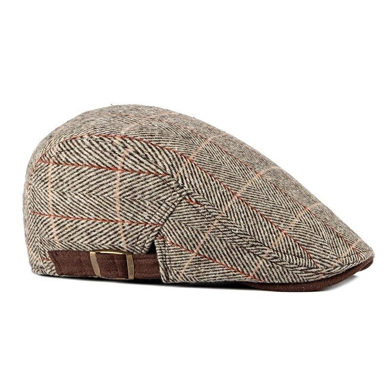 Casquette Plate en Polyester à Chevrons - Flanelle 3