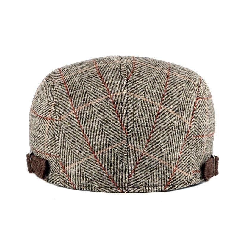 Casquette Plate en Polyester à Chevrons - Flanelle 4