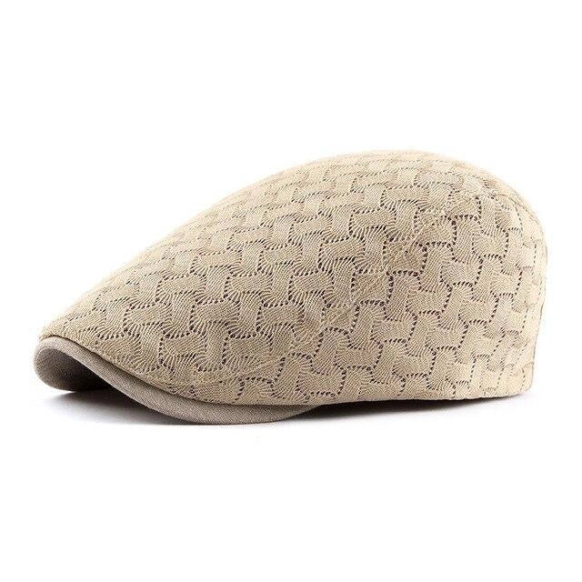 Casquette Plate en Polyester Beige - Dunebrise 1