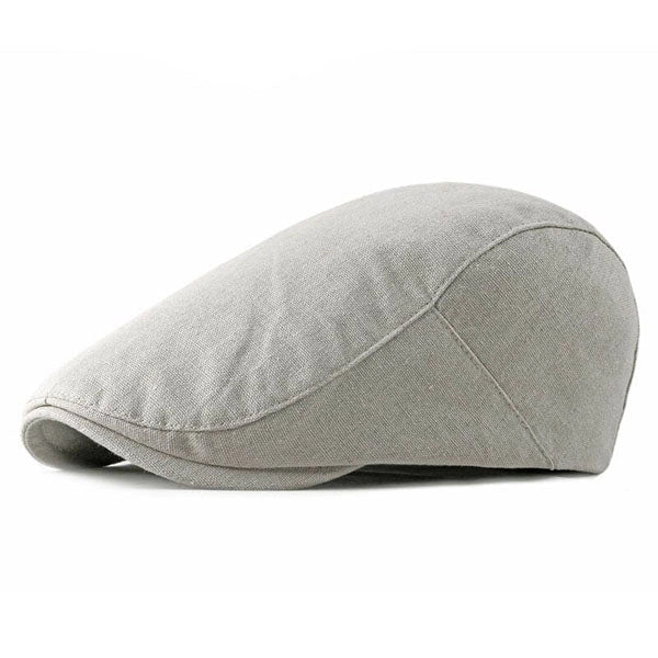 Casquette Plate en Polyester Beige - Sabléonnet 1