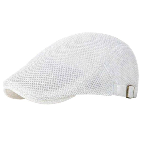 Casquette Plate en Polyester Blanc - Solstice 1