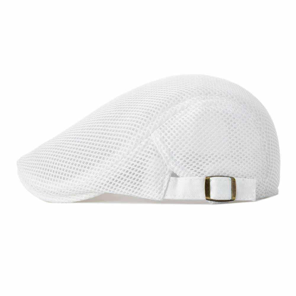 Casquette Plate en Polyester Blanc - Solstice 2