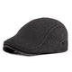 Casquette Plate en Polyester Effet Laine - Midnight