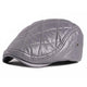 Casquette Plate en Polyester Gris Chiné - Carluke