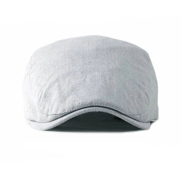 Casquette Plate en Polyester Gris Clair - Lunargent 2