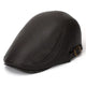 Casquette Plate en Simili Cuir - Maroquin